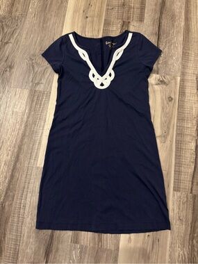 Lilly Pulitzer Navy Tunic with White Rope Detail